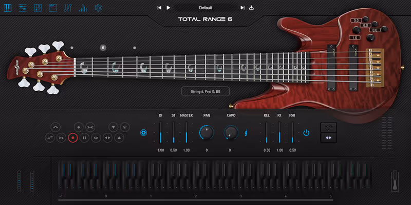 Interface of Ample Bass TR6 by Ample Sound