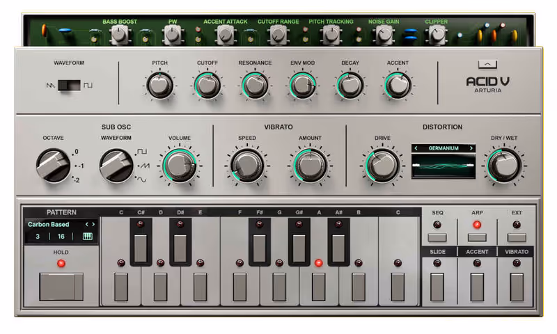 Interface of Acid V by Arturia