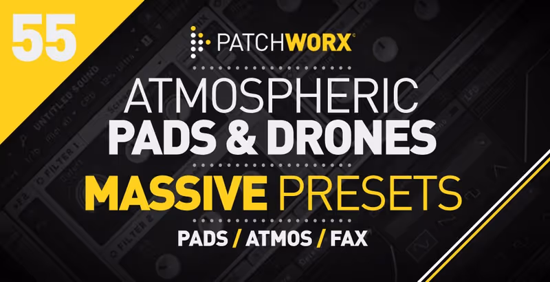 Interface of Atmospheric Pads & Drones Massive Presets by Loopmasters