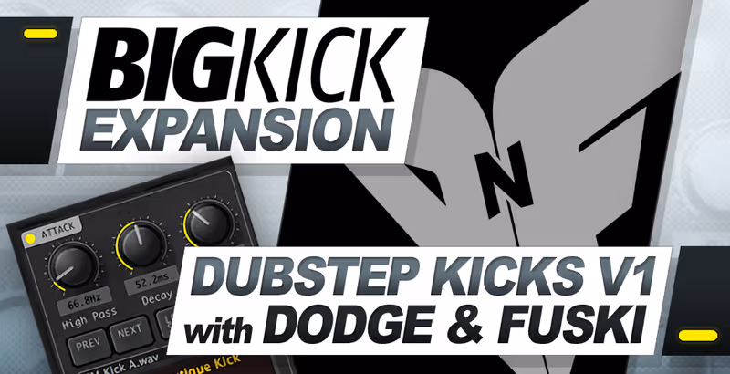 Interface of BigKick Expansion V1- Dubstep Kicks with Dodge & Fuski by Plugin Boutique