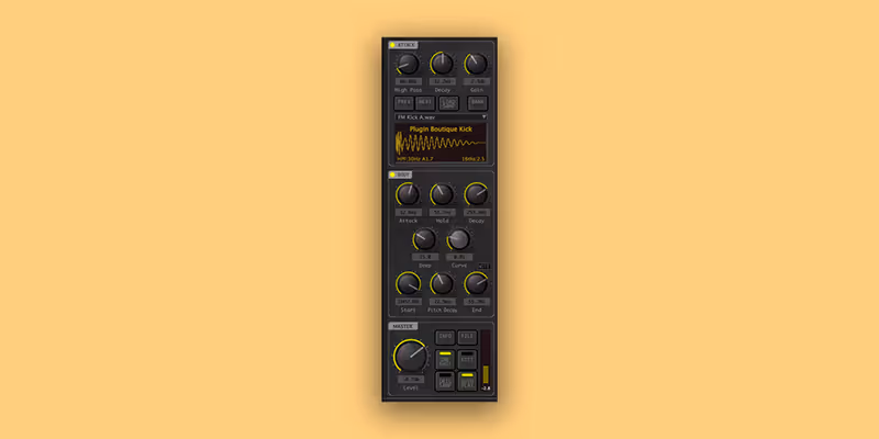 Interface of BigKick by Plugin Boutique