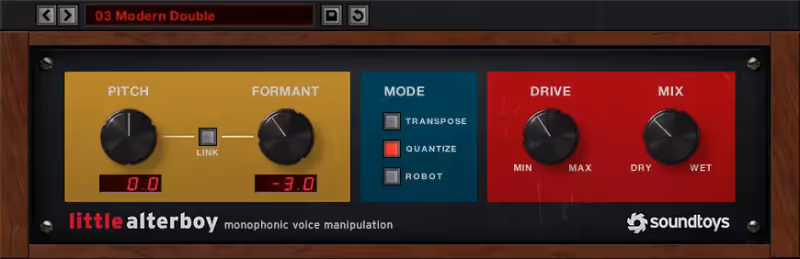Interface of Little AlterBoy by Soundtoys