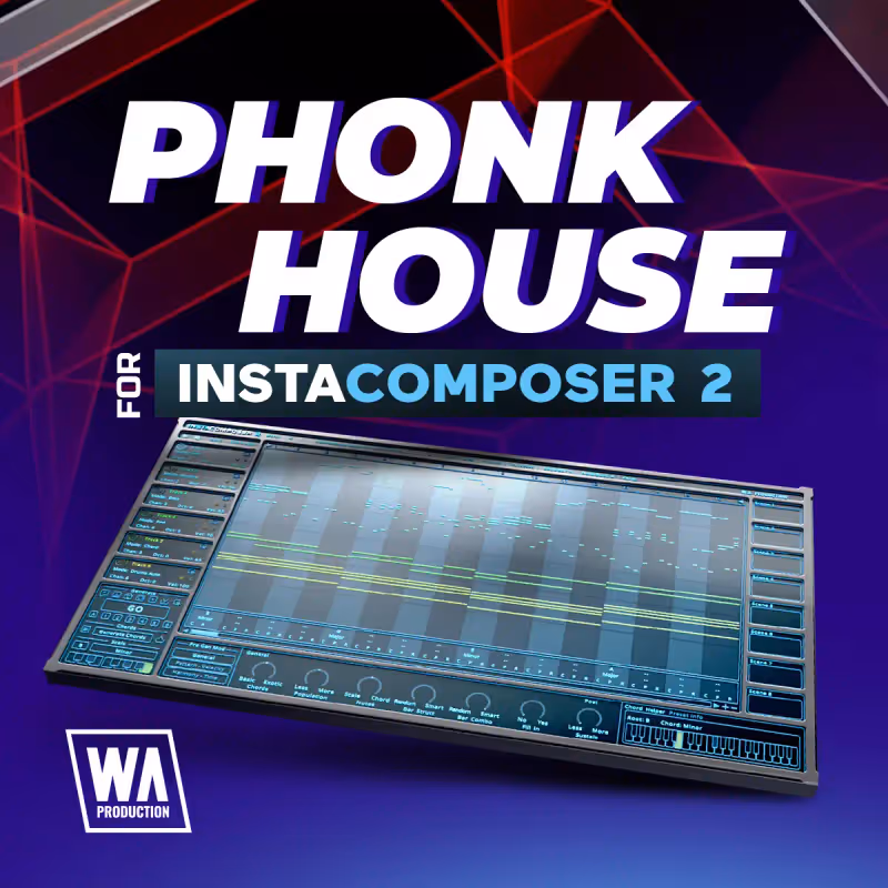 Interface of Phonk House for InstaComposer 2 by W. A. Production